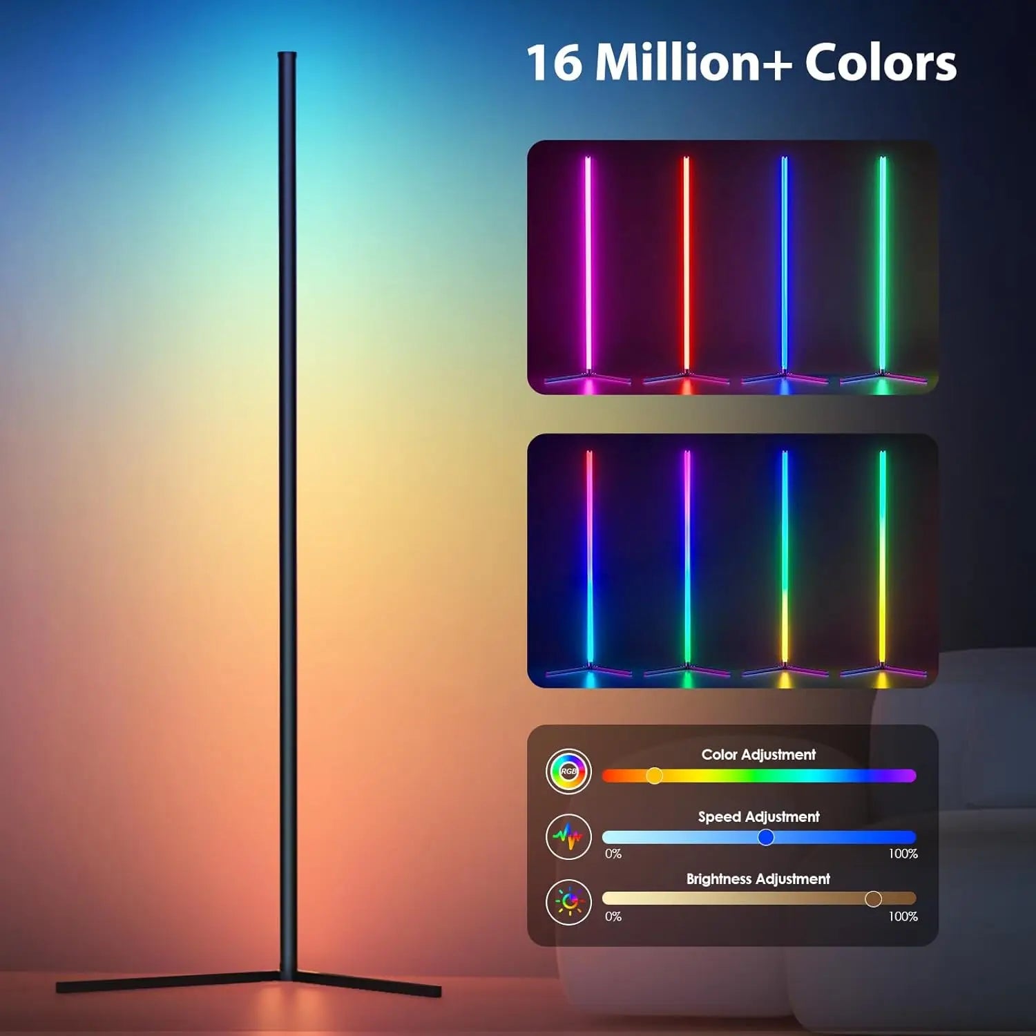 RGB Dream Color Floor Lamp with Music